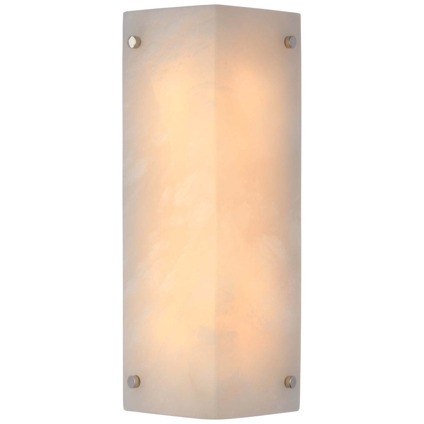 Visual Comfort Signature - ARN 2043ALB/PN - Two Light Wall Sconce - Clayton - Alabaster and Polished Nickel