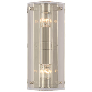 Visual Comfort Signature - ARN 2043CG/PN - Two Light Wall Sconce - Clayton - Crystal and Polished Nickel