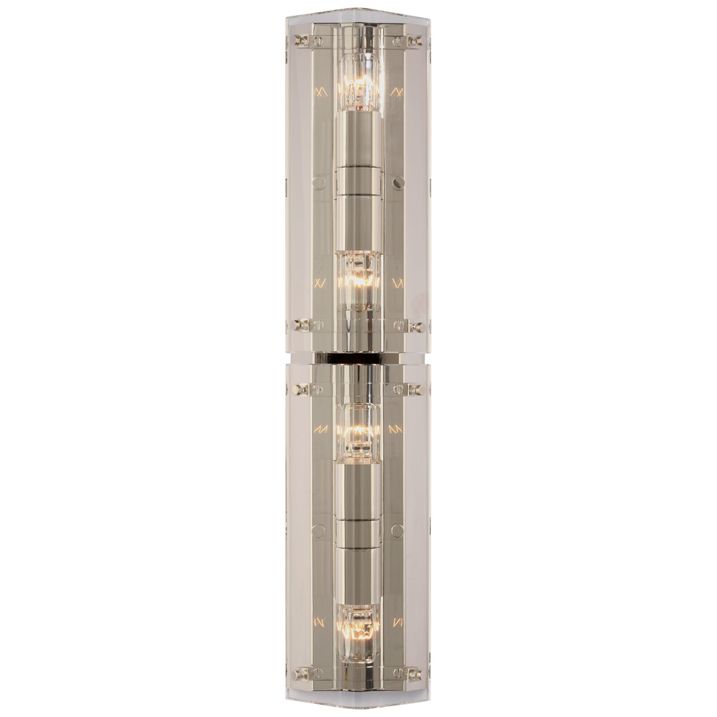 Visual Comfort Signature - ARN 2044CG/PN - LED Wall Sconce - Clayton - Crystal and Polished Nickel