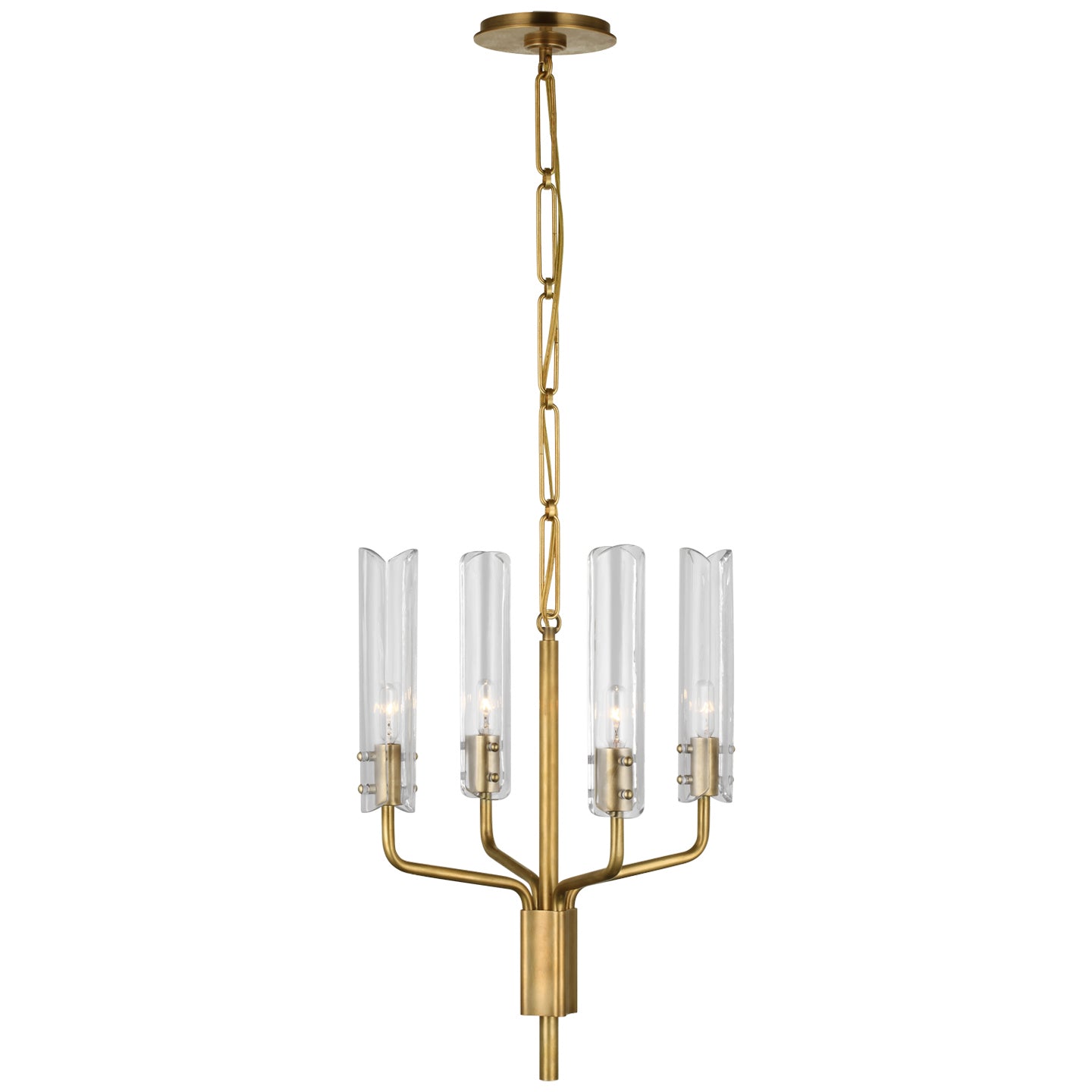 Visual Comfort Signature - ARN 5481HAB-CG - LED Chandelier - Casoria - Hand-Rubbed Antique Brass