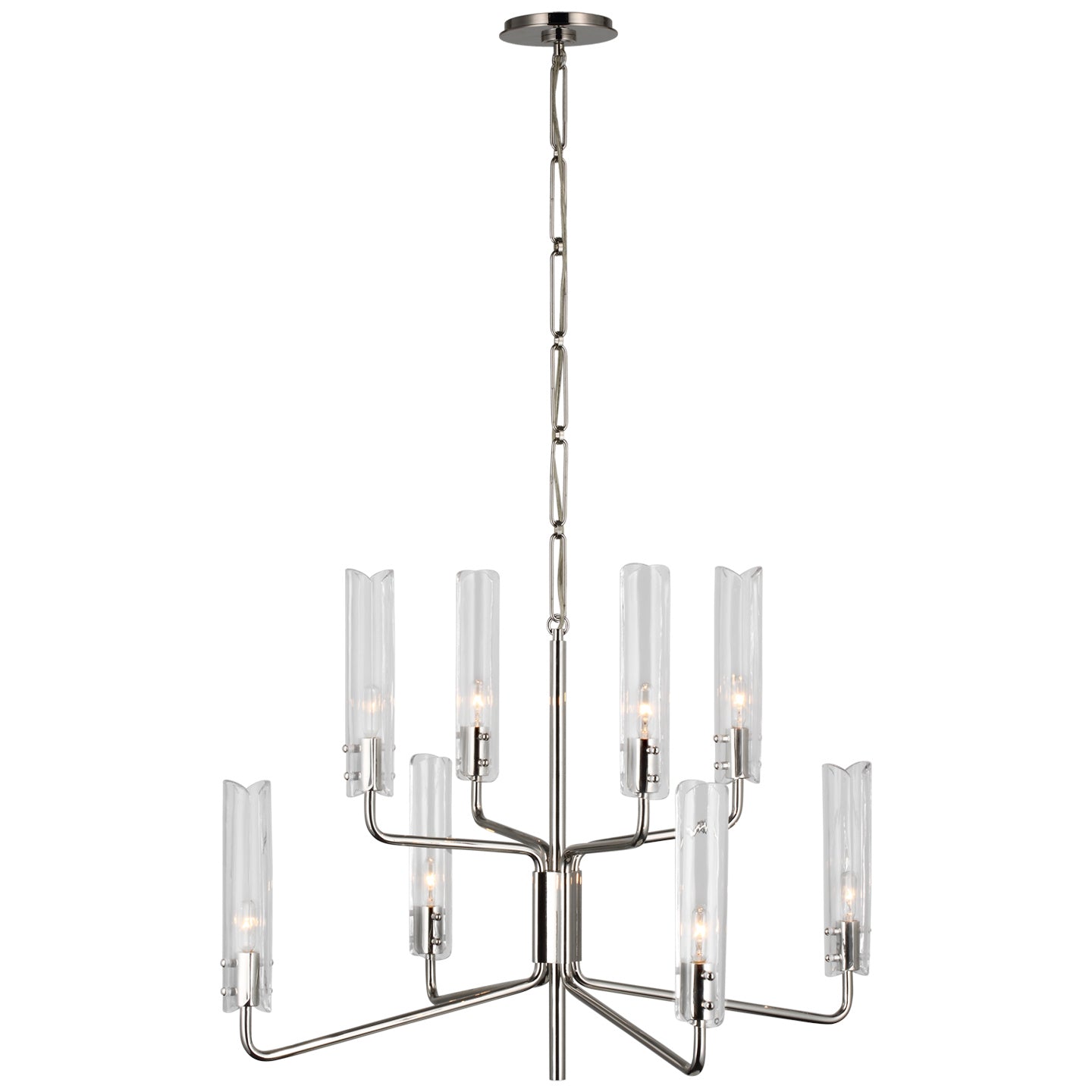 Visual Comfort Signature - ARN 5483PN-CG - LED Chandelier - Casoria - Polished Nickel