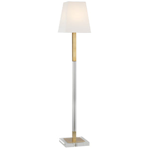 Visual Comfort Signature - CHA 9912AB/CG-L - LED Floor Lamp - Reagan - Antique-Burnished Brass and Crystal