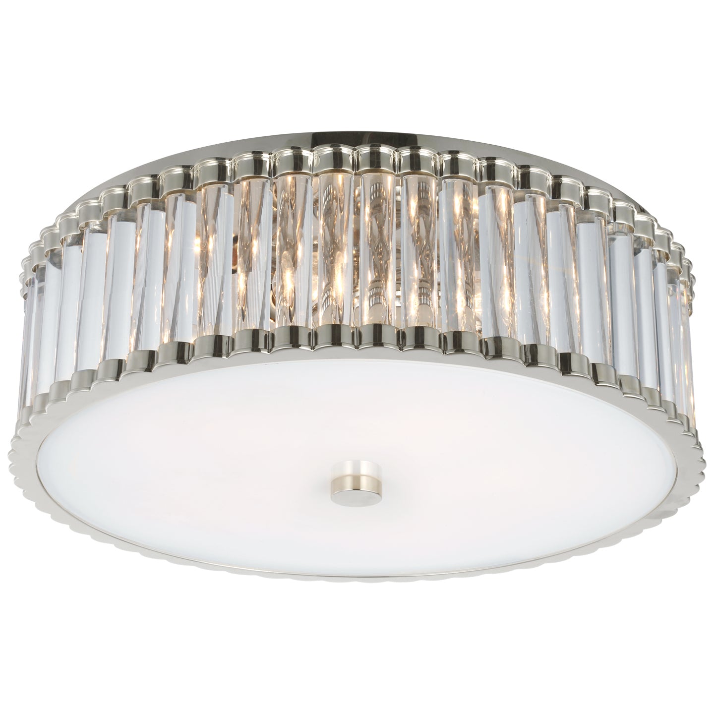 Visual Comfort Signature - CHC 4926PN-CG - LED Flush Mount - Kean - Polished Nickel