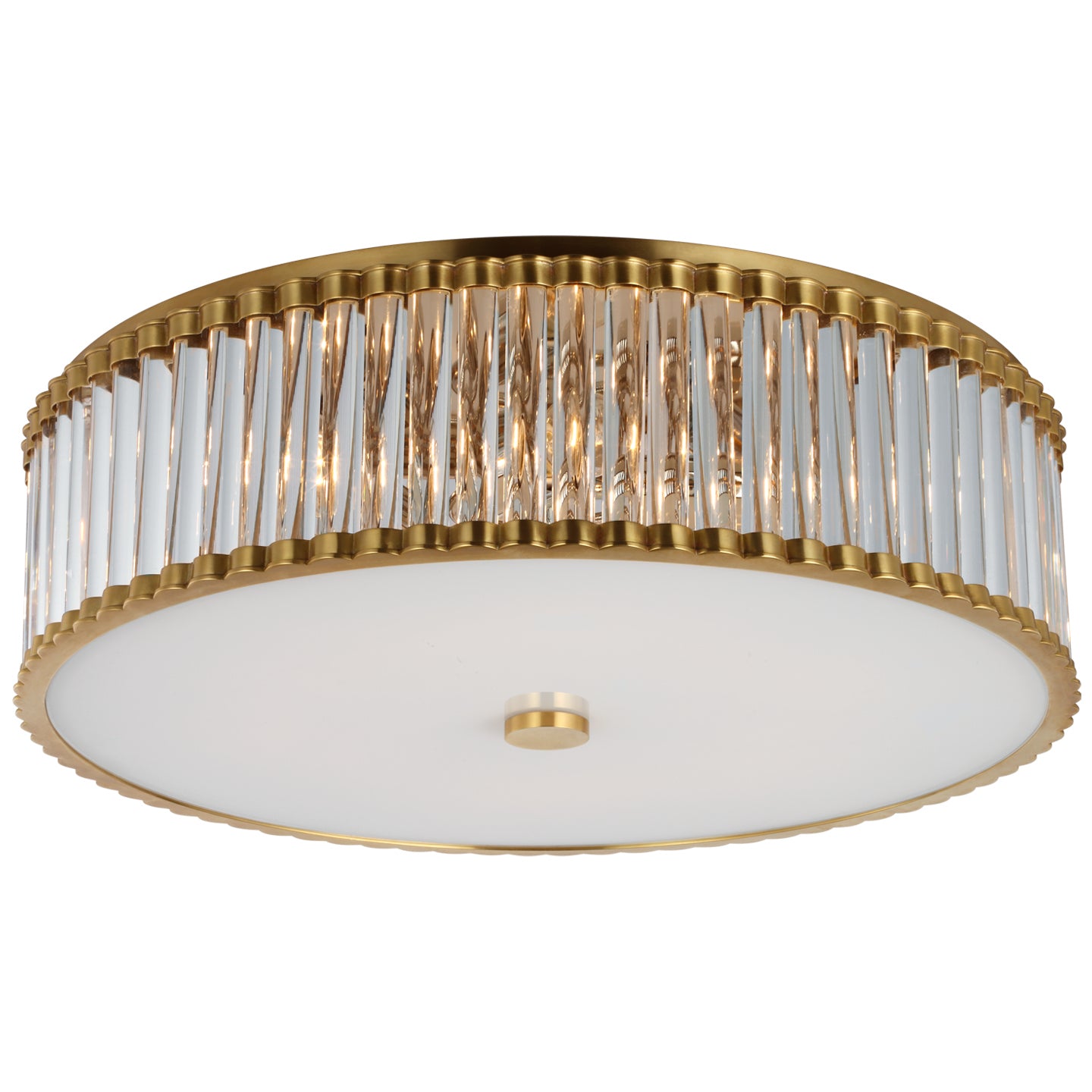 Visual Comfort Signature - CHC 4927HAB-CG - LED Flush Mount - Kean - Hand-Rubbed Antique Brass