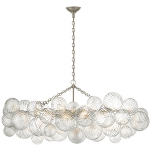 Visual Comfort Signature - JN 5116BSL-CG - LED Linear Chandelier - Talia - Burnished Silver Leaf