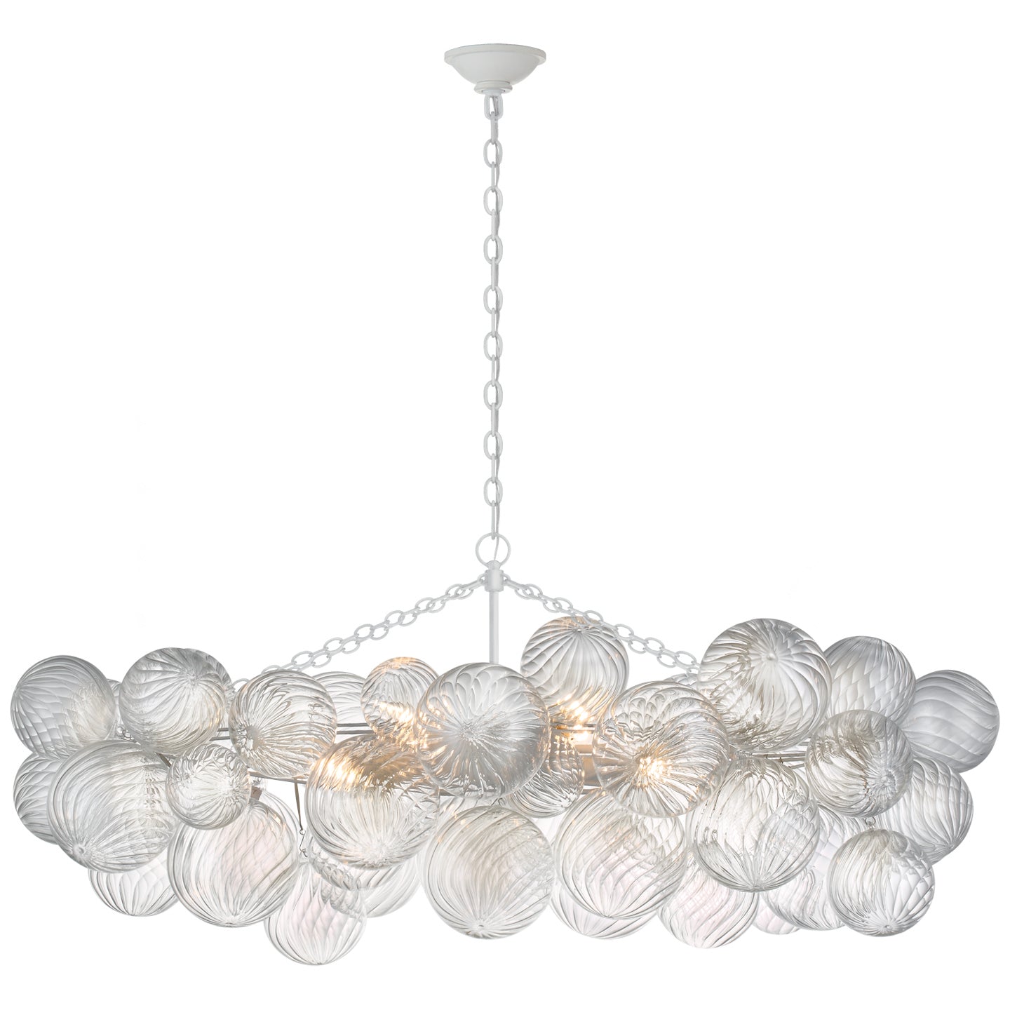 Visual Comfort Signature - JN 5116PW-CG - LED Linear Chandelier - Talia - Plaster White