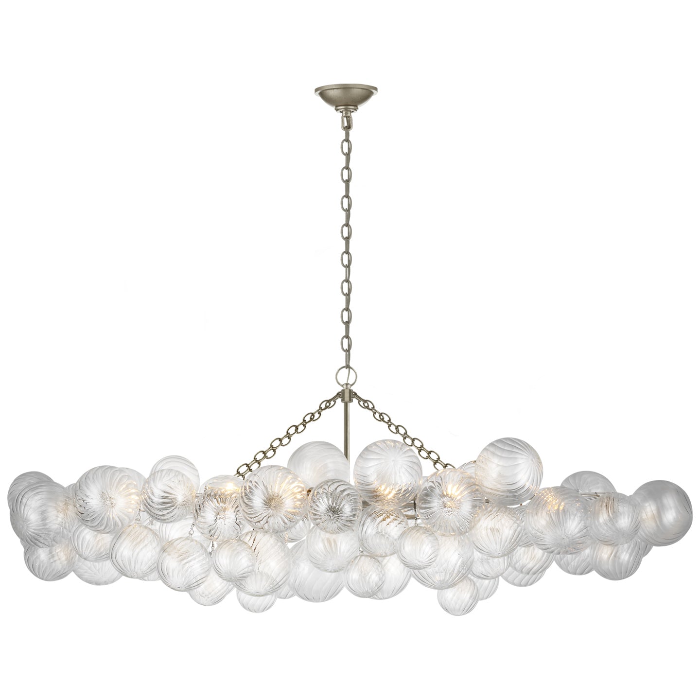 Visual Comfort Signature - JN 5117BSL-CG - LED Linear Chandelier - Talia - Burnished Silver Leaf