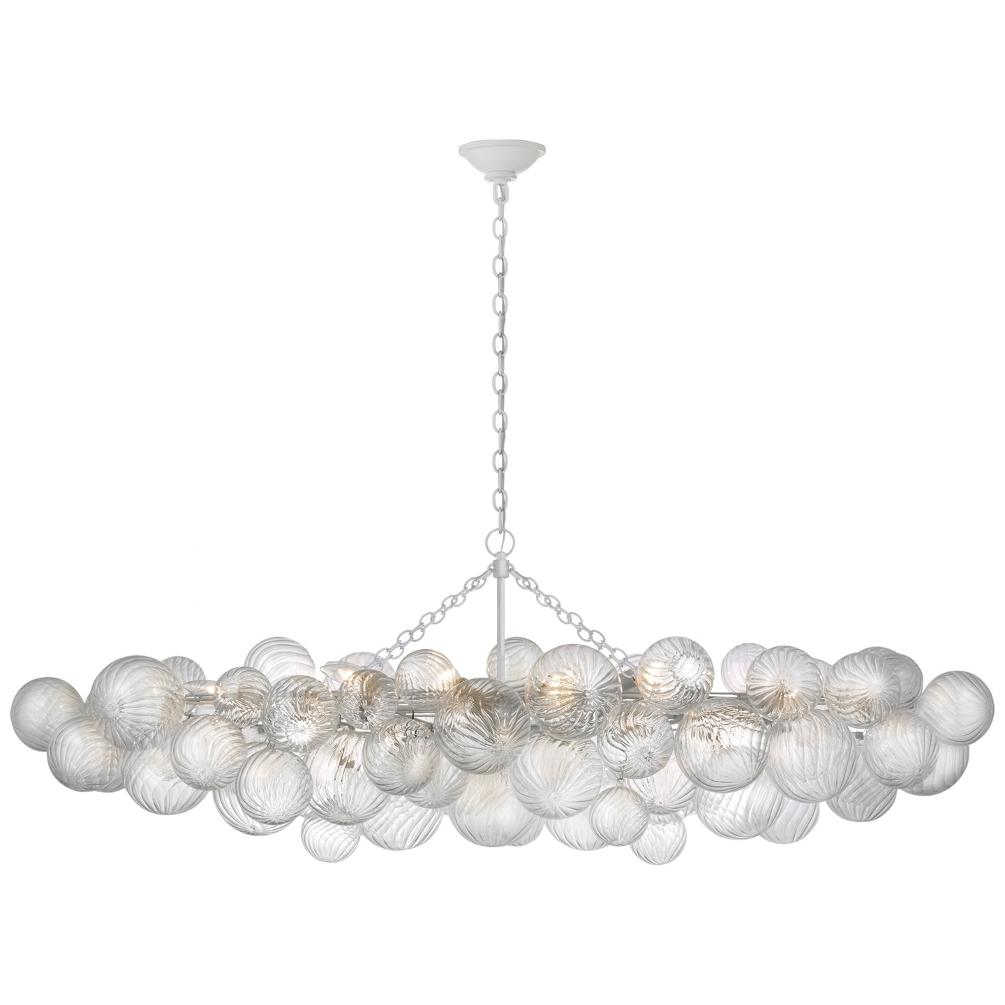 Visual Comfort Signature - JN 5117PW-CG - LED Linear Chandelier - Talia - Plaster White