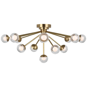 Visual Comfort Signature - KS 4230SB-CG - LED Flush Mount - Alloway - Soft Brass