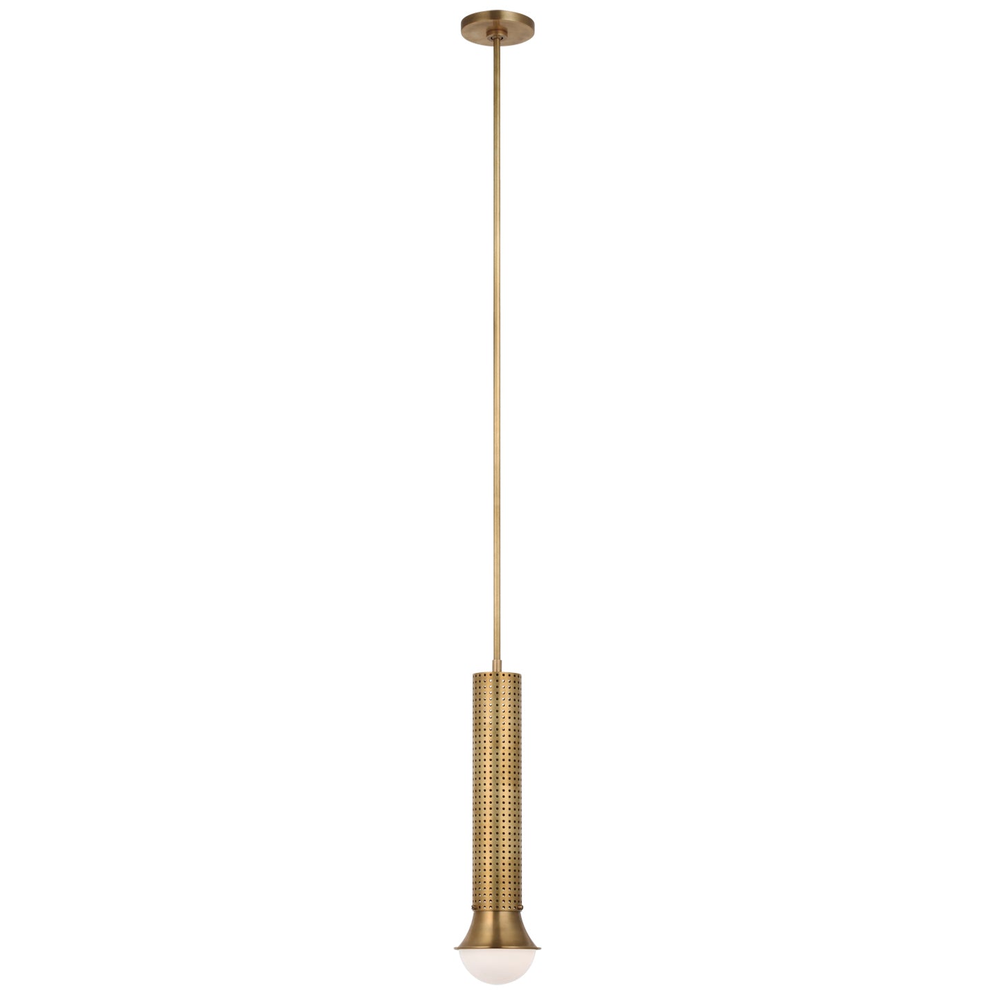 Visual Comfort Signature - KW 5220AB-WG - LED Pendant - Precision - Antique-Burnished Brass