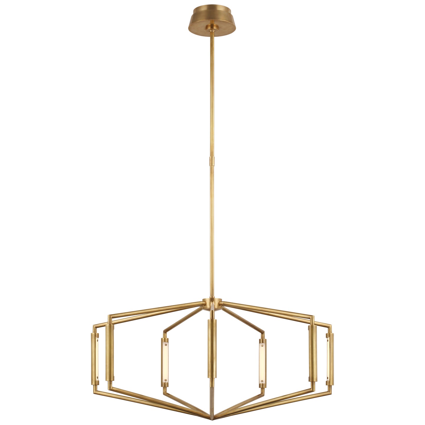 Visual Comfort Signature - KW 5706AB - LED Chandelier - Appareil - Antique-Burnished Brass