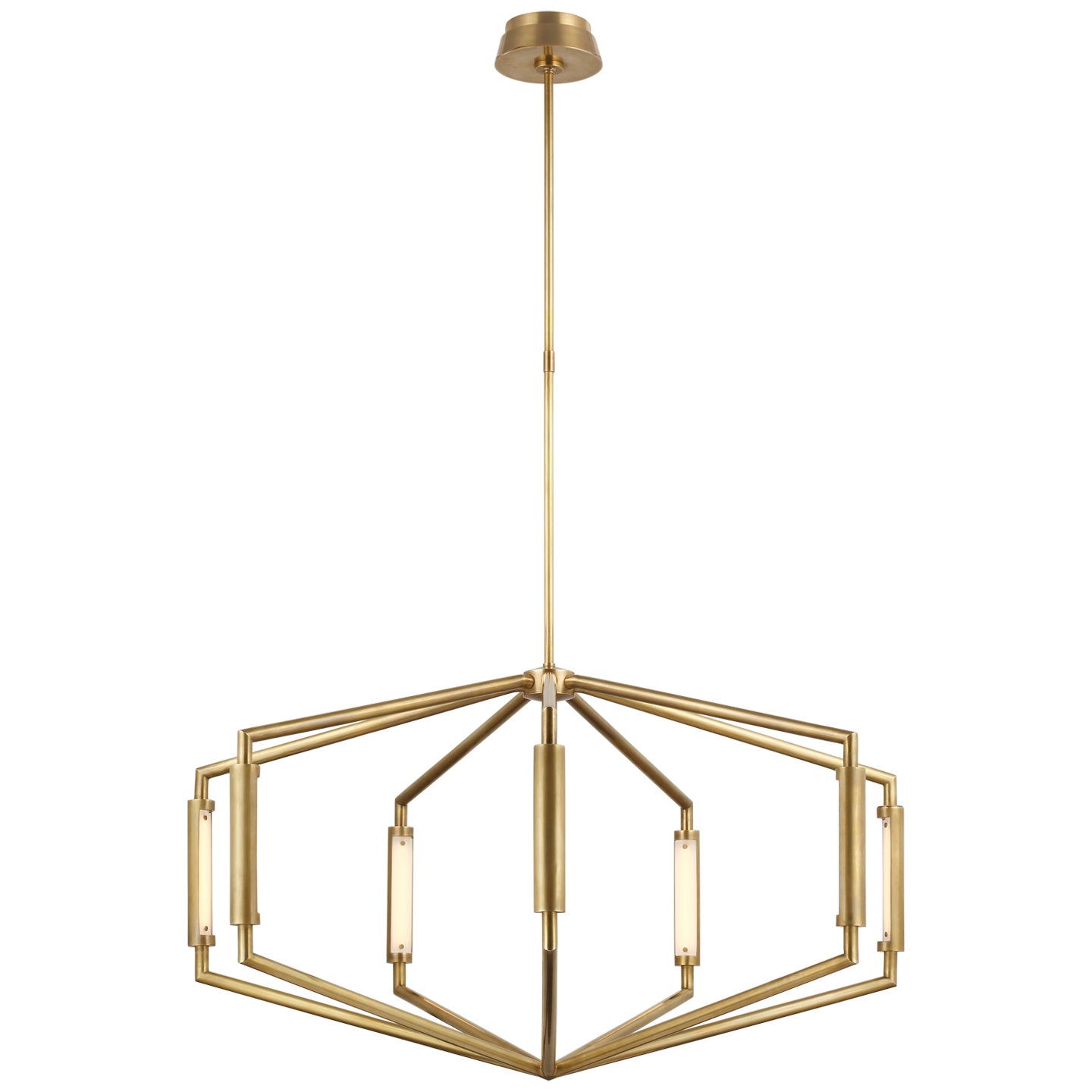 Visual Comfort Signature - KW 5707AB - LED Chandelier - Appareil - Antique-Burnished Brass