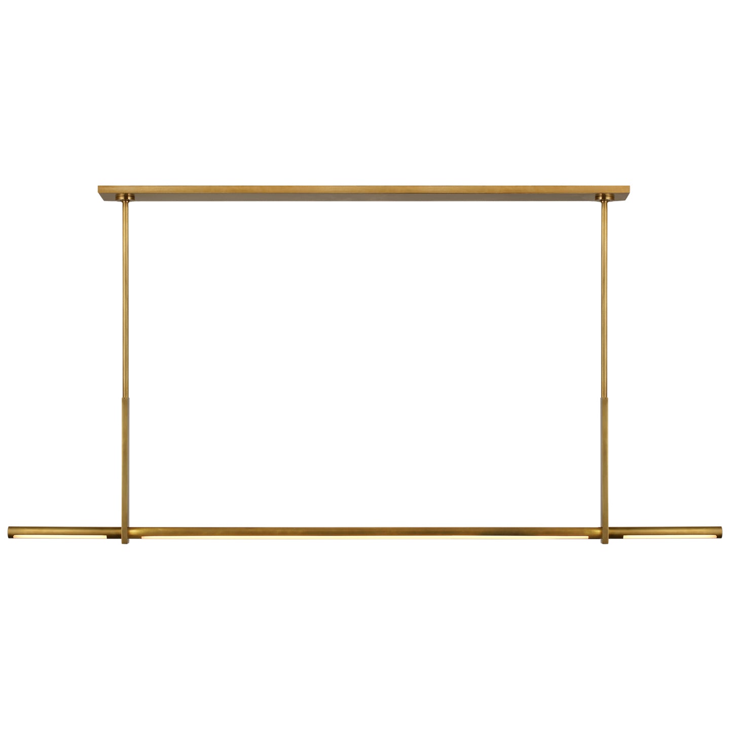 Visual Comfort Signature - KW 5730AB - LED Linear Pendant - Axis - Antique-Burnished Brass