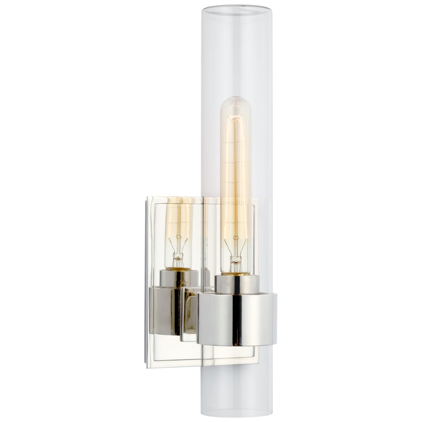 Visual Comfort Signature - S 2168PN-CG - LED Outdoor Wall Sconce - Presidio - Polished Nickel