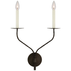 Visual Comfort Signature - S 2752AI - LED Wall Sconce - Belfair - Aged Iron