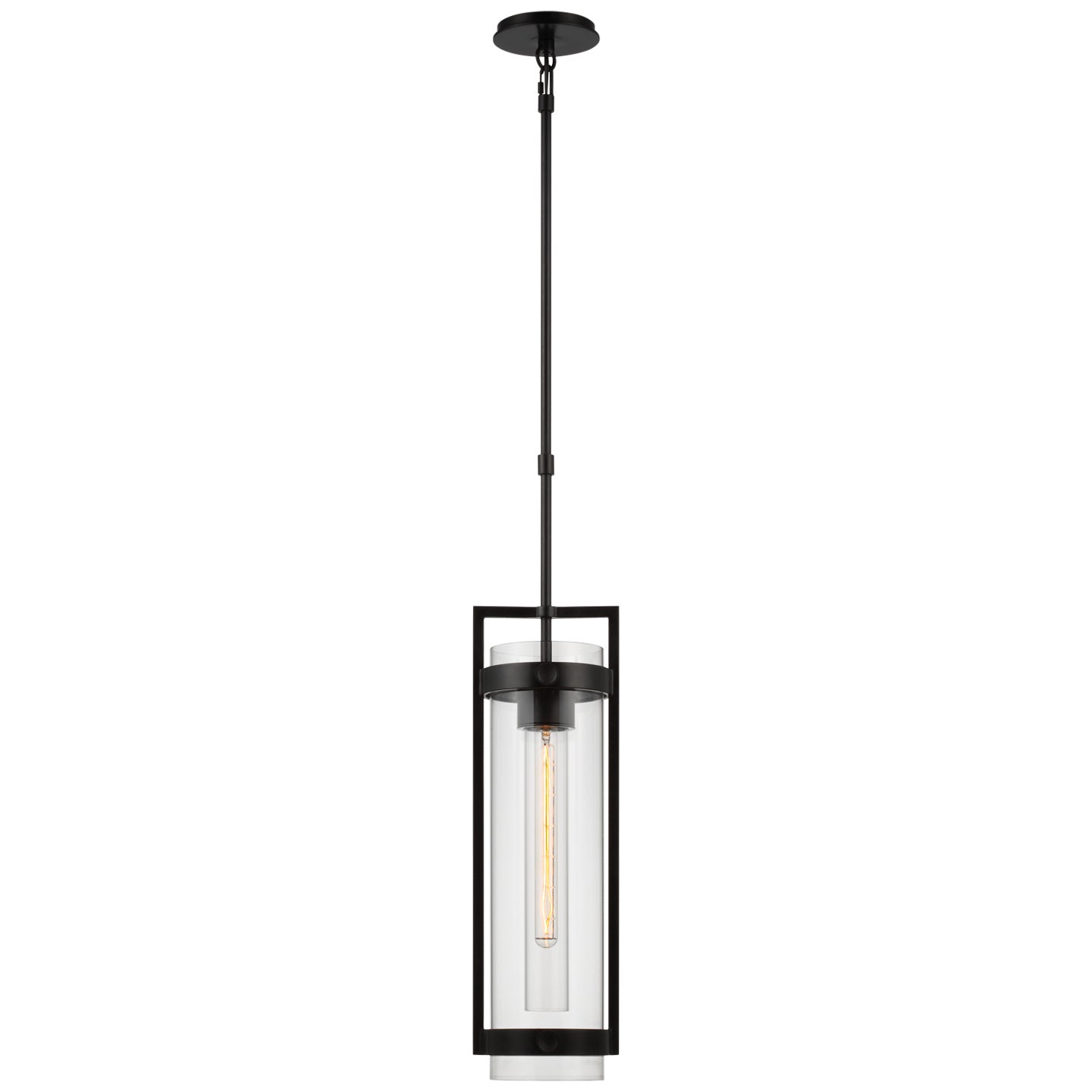 Visual Comfort Signature - S 5762AI-CG - LED Hanging Lantern - Kears - Aged Iron