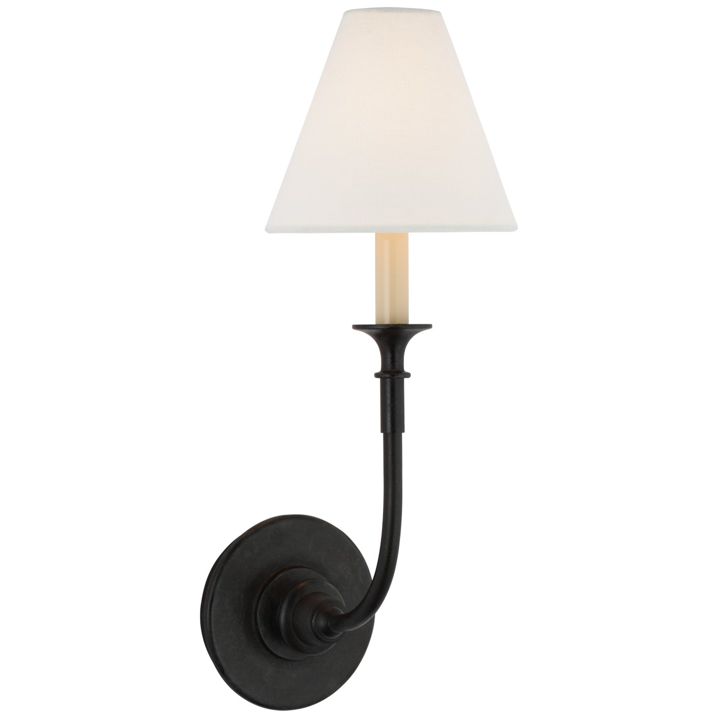 Visual Comfort Signature - TOB 2450AI-L - LED Wall Sconce - Piaf - Aged Iron