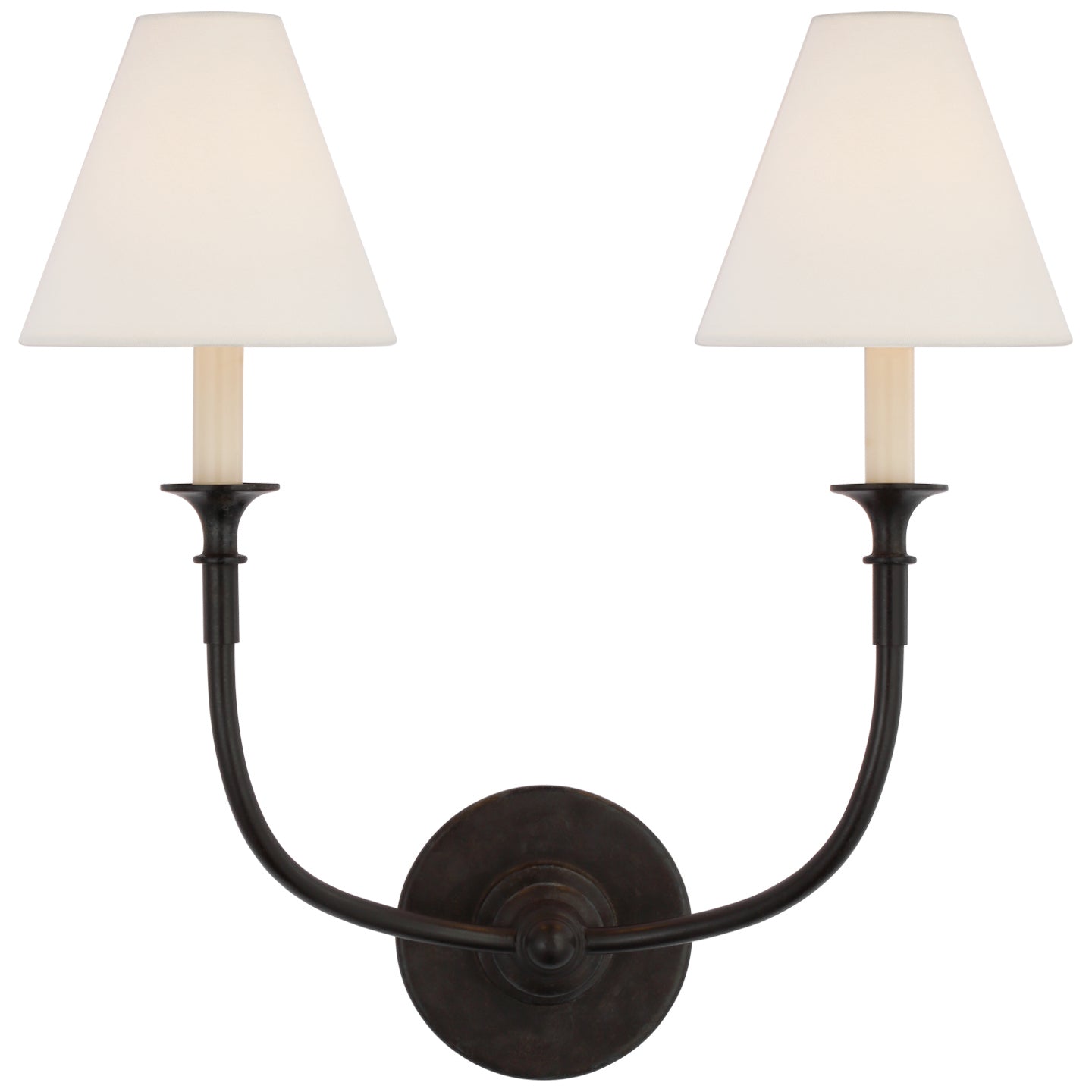 Visual Comfort Signature - TOB 2451AI-L - LED Wall Sconce - Piaf - Aged Iron