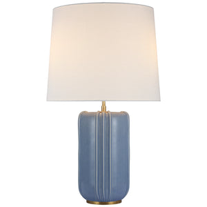 Visual Comfort Signature - TOB 3687PBC-L - LED Table Lamp - Minx - Polar Blue Crackle