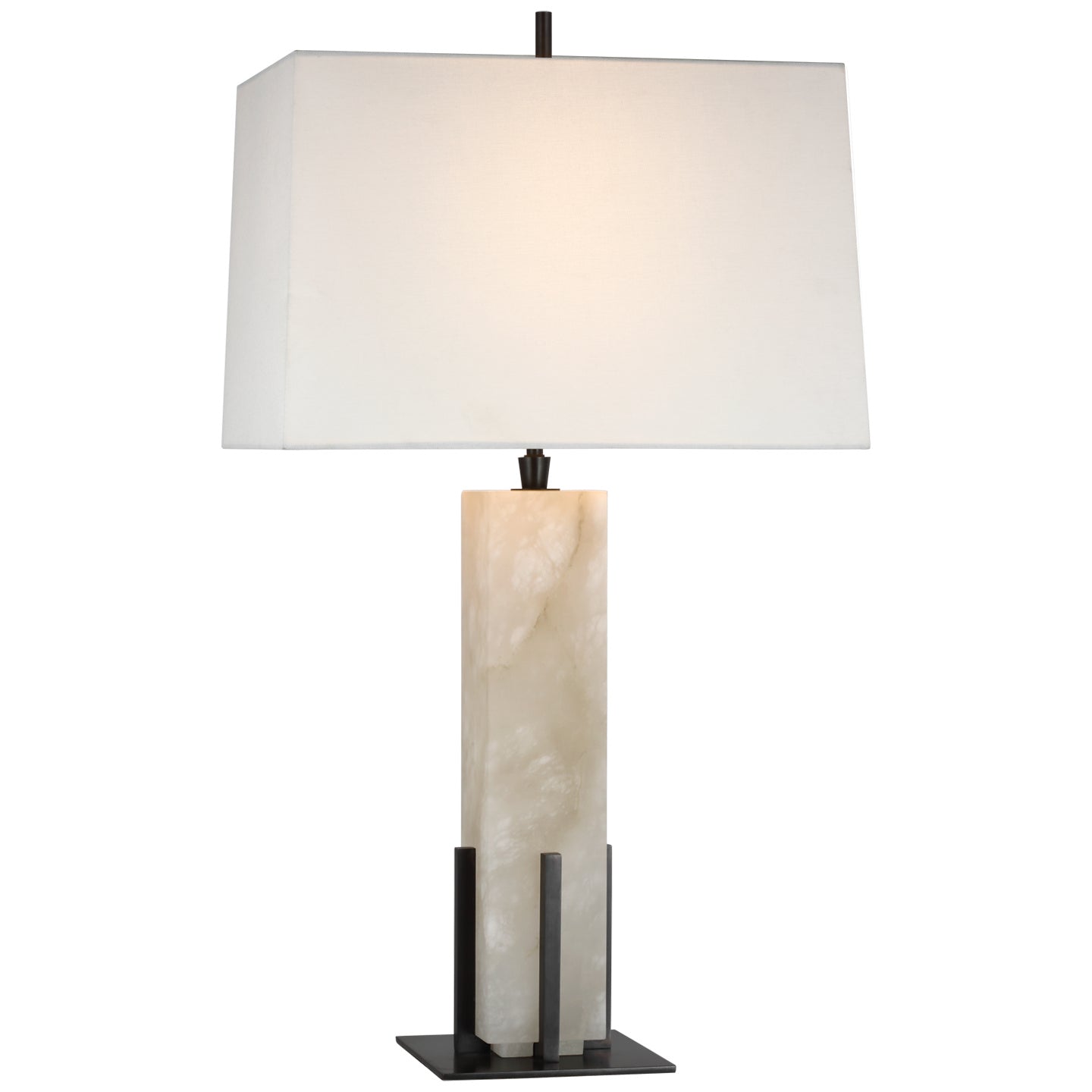 Visual Comfort Signature - TOB 3920ALB/BZ-L - LED Table Lamp - Gironde - Alabaster and Bronze