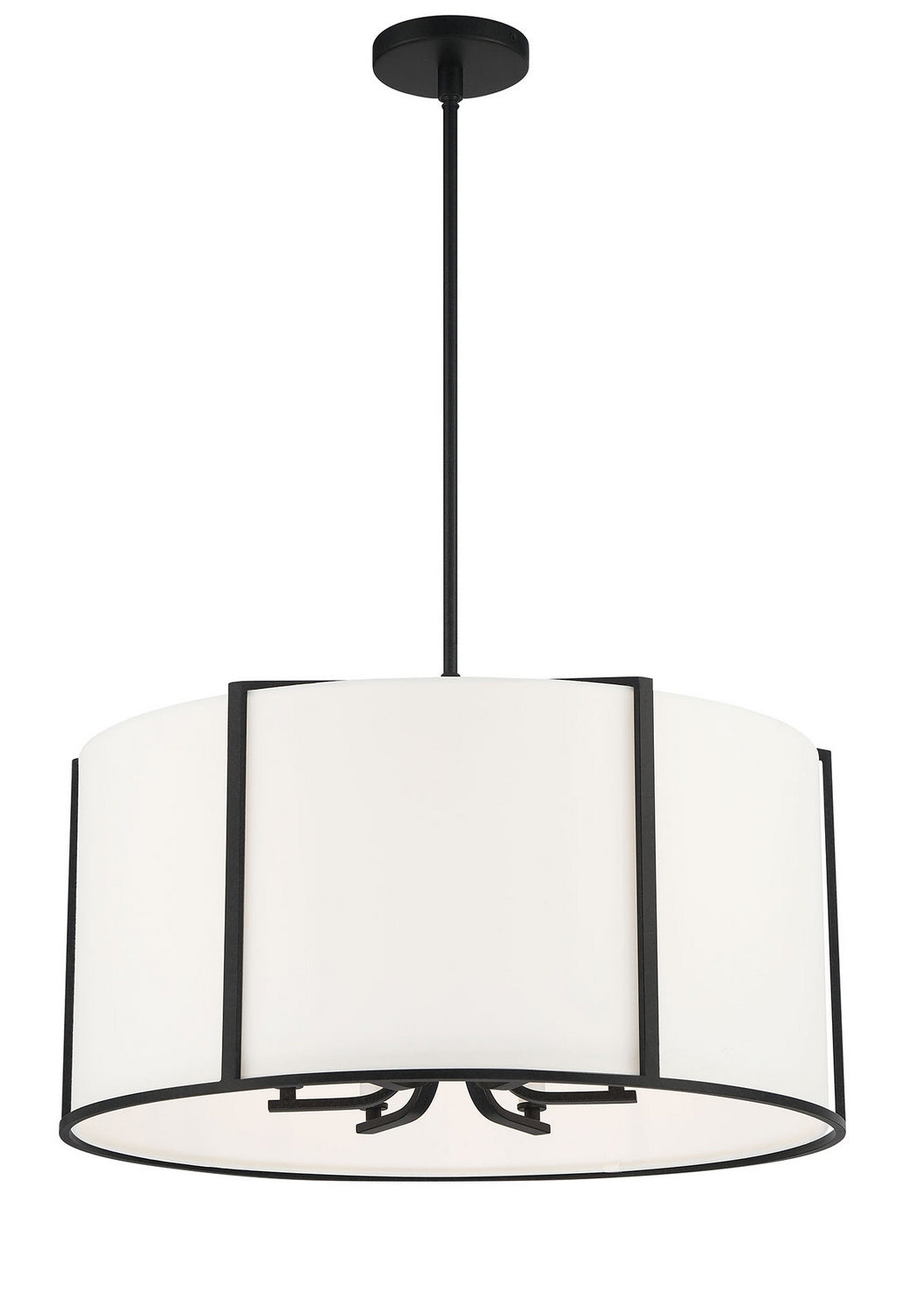 Crystorama - CAR-9206-BK - Six Light Pendant - Carlyn - Black