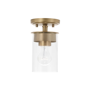 Capital Lighting - 246811AD-532 - One Light Semi Flush Mount - Mason - Aged Brass