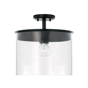 Capital Lighting - 246812MB - One Light Semi Flush Mount - Mason - Matte Black