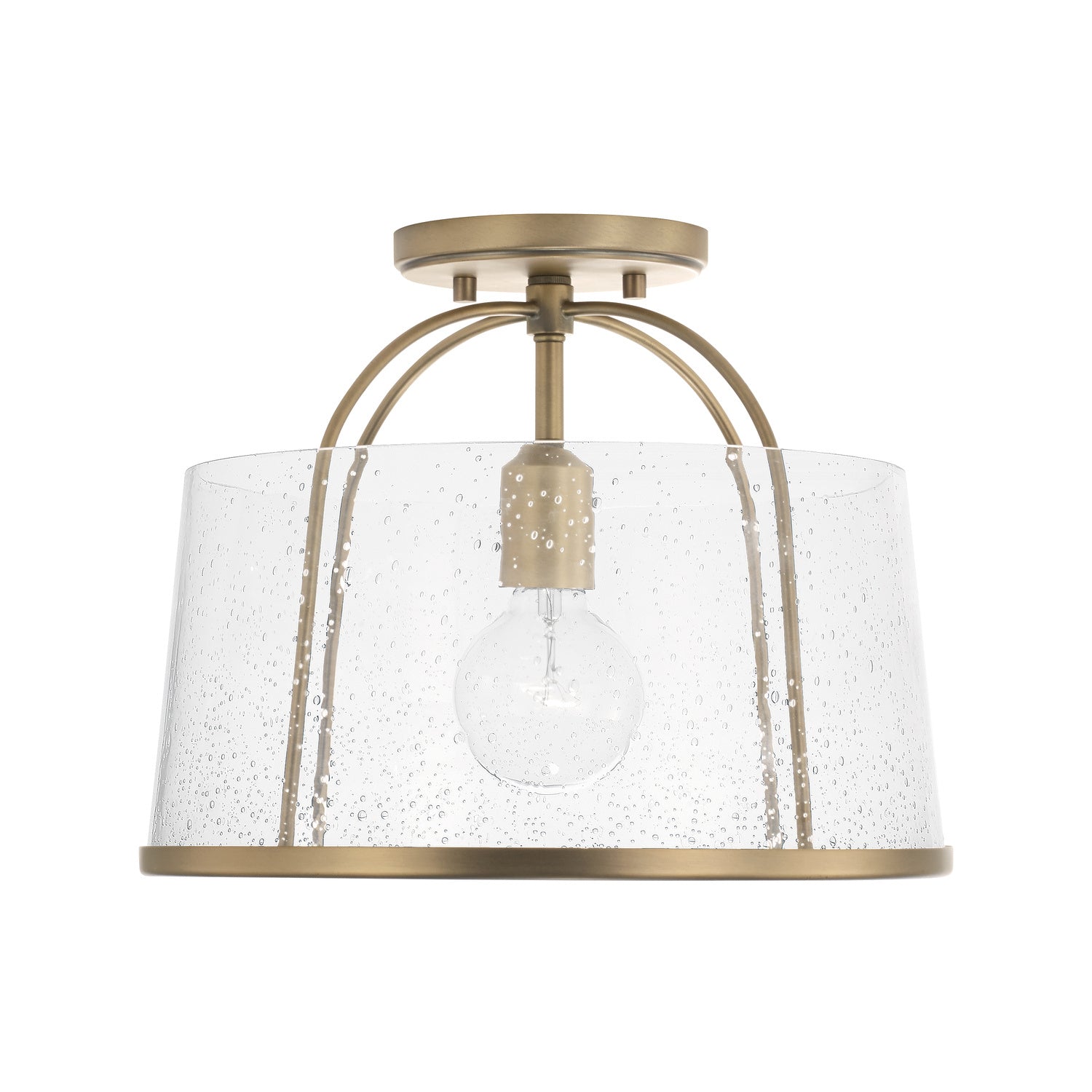 Capital Lighting - 247011AD - One Light Semi Flush Mount - Madison - Aged Brass
