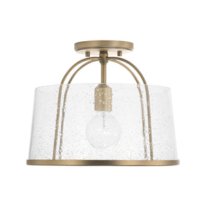 Capital Lighting - 247011AD - One Light Semi Flush Mount - Madison - Aged Brass