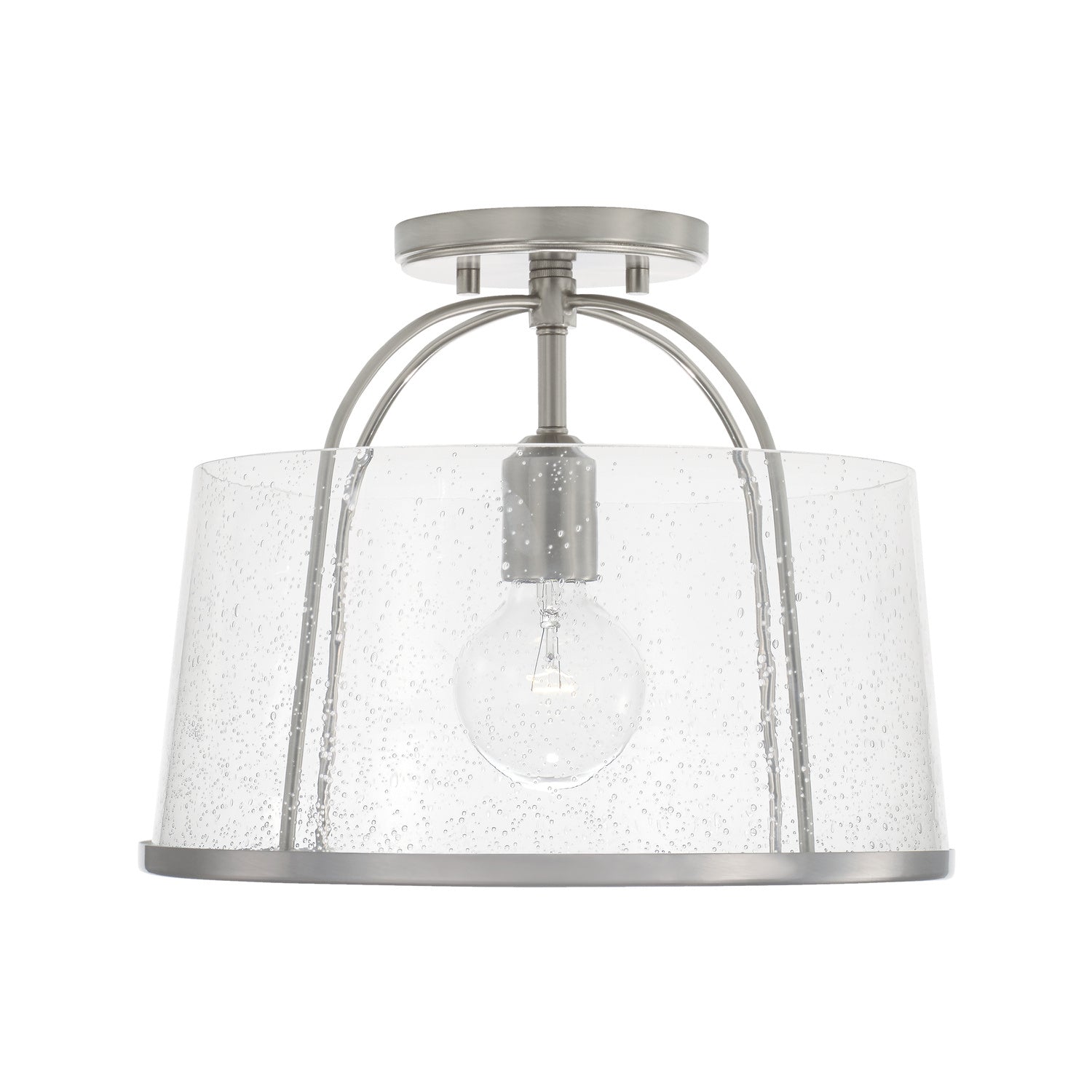Capital Lighting - 247011BN - One Light Semi Flush Mount - Madison - Brushed Nickel