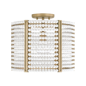 Capital Lighting - 247111AP - One Light Semi Flush Mount - Brynn - Aged Brass Painted