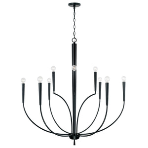 Capital Lighting - 445901MB - Ten Light Chandelier - Holden - Matte Black