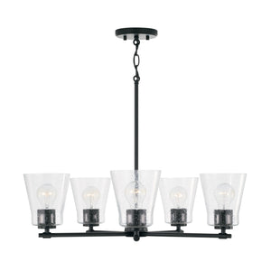 Capital Lighting - 446951MB-533 - Five Light Chandelier - Baker - Matte Black