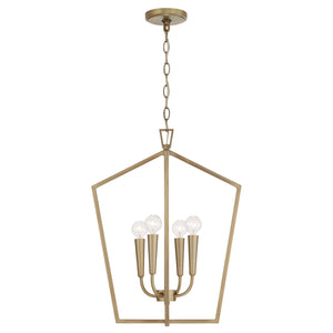 Capital Lighting - 545941AD - Four Light Foyer - Holden - Aged Brass