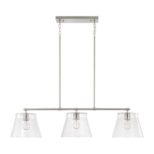 Capital Lighting - 846931BN - Three Light Island Pendant - Baker - Brushed Nickel