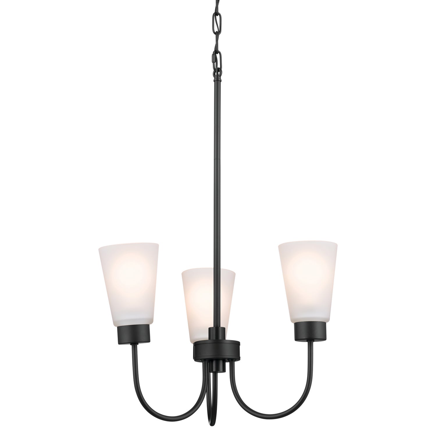 Kichler - 52442BK - Three Light Chandelier - Erma - Black