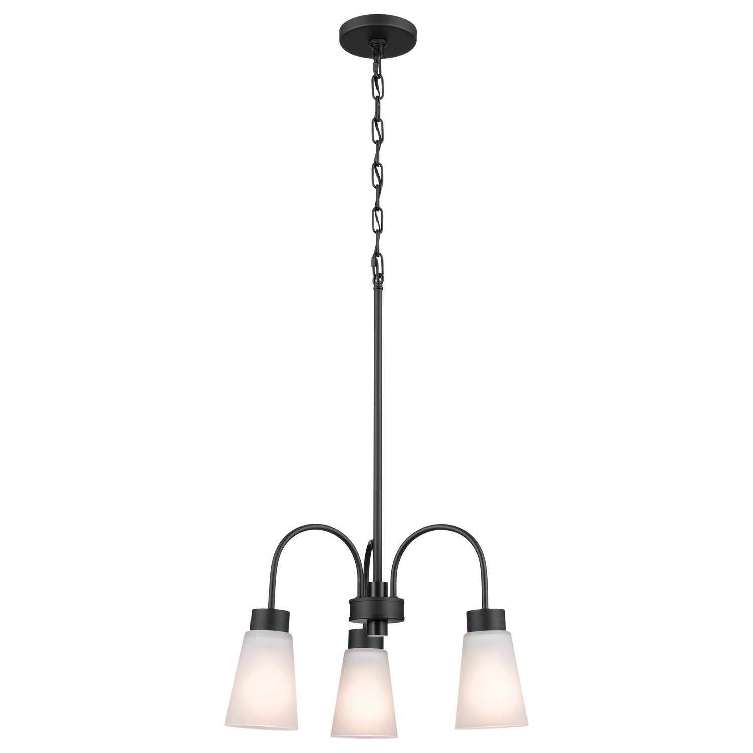 Kichler - 52442BK - Three Light Chandelier - Erma - Black