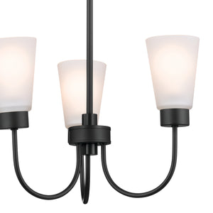 Kichler - 52442BK - Three Light Chandelier - Erma - Black