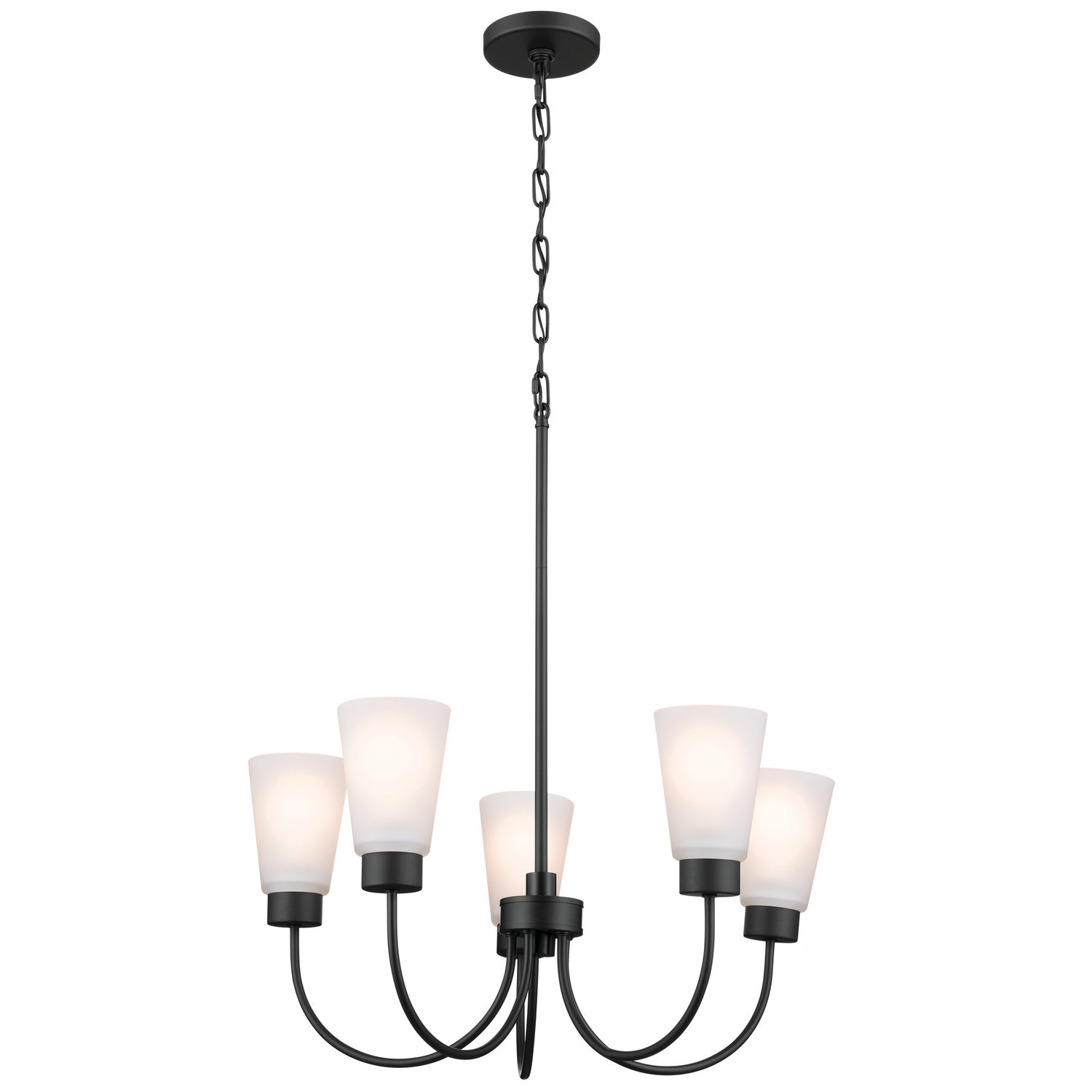 Kichler - 52443BK - Five Light Chandelier - Erma - Black