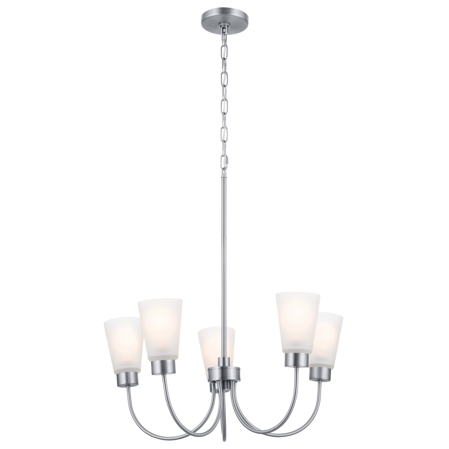 Kichler - 52443NI - Five Light Chandelier - Erma - Brushed Nickel