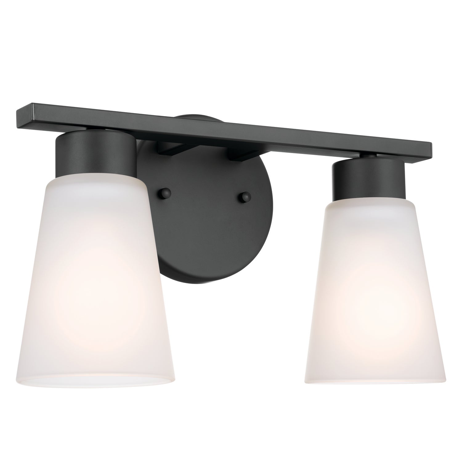 Kichler - 55120BK - Two Light Bath - Stamos - Black