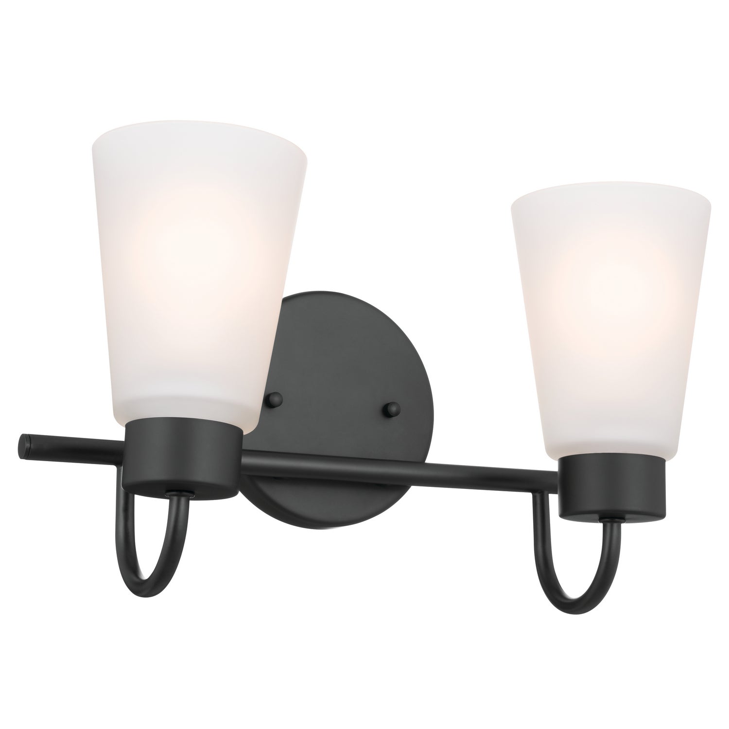 Kichler - 55125BK - Two Light Bath - Erma - Black