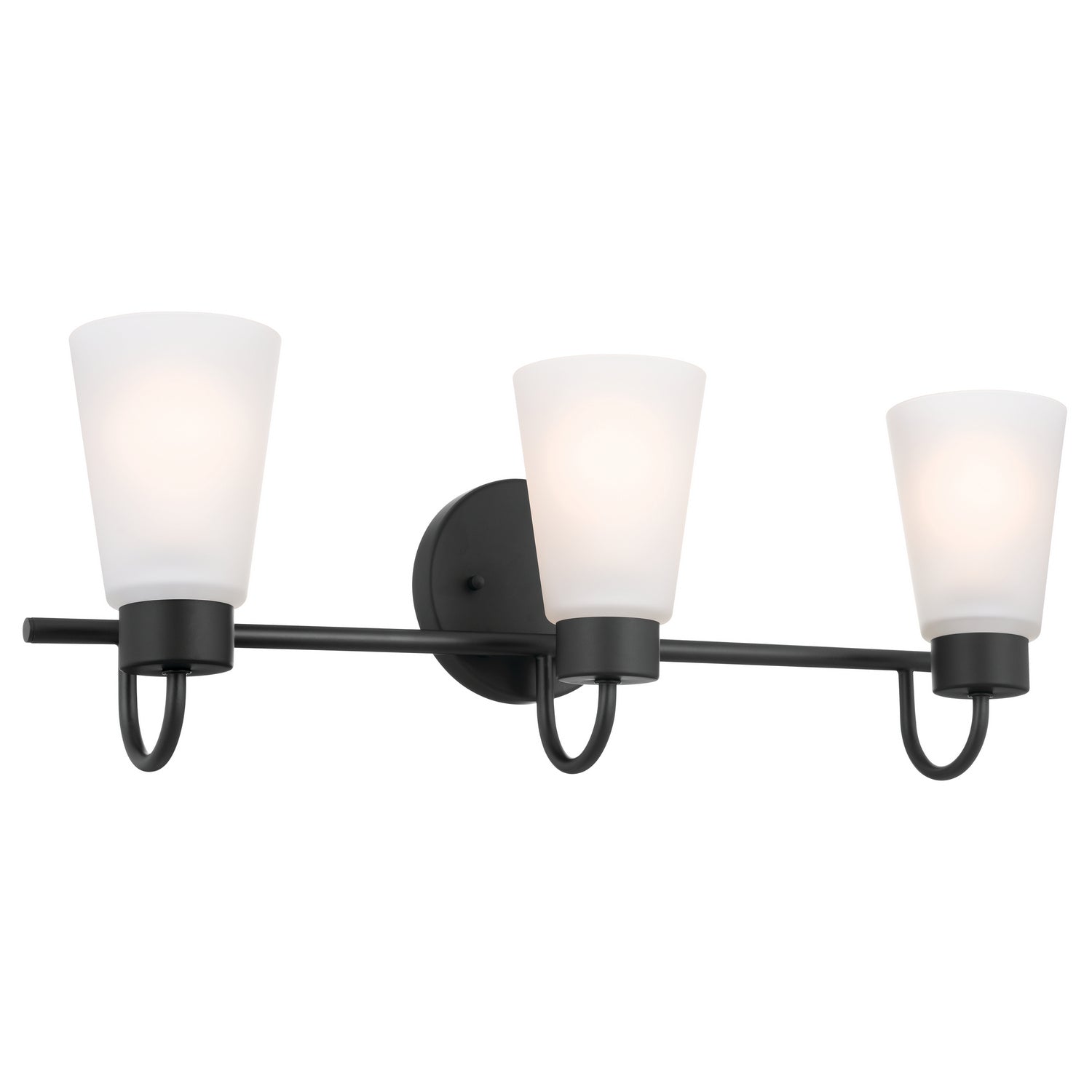 Kichler - 55126BK - Three Light Bath - Erma - Black