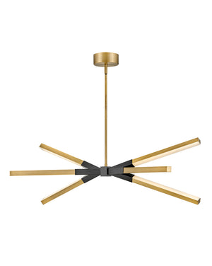 Fredrick Ramond - FR30618LCB - LED Linear Pendant - Rae - Lacquered Brass