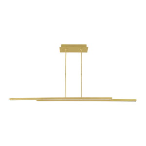 Visual Comfort Modern - 700LSSTG260NB-LED927 - LED Linear Suspension - Stagger - Natural Brass