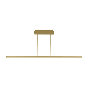 Visual Comfort Modern - 700LSSTG72NB-LED927 - LED Linear Suspension - Stagger - Natural Brass
