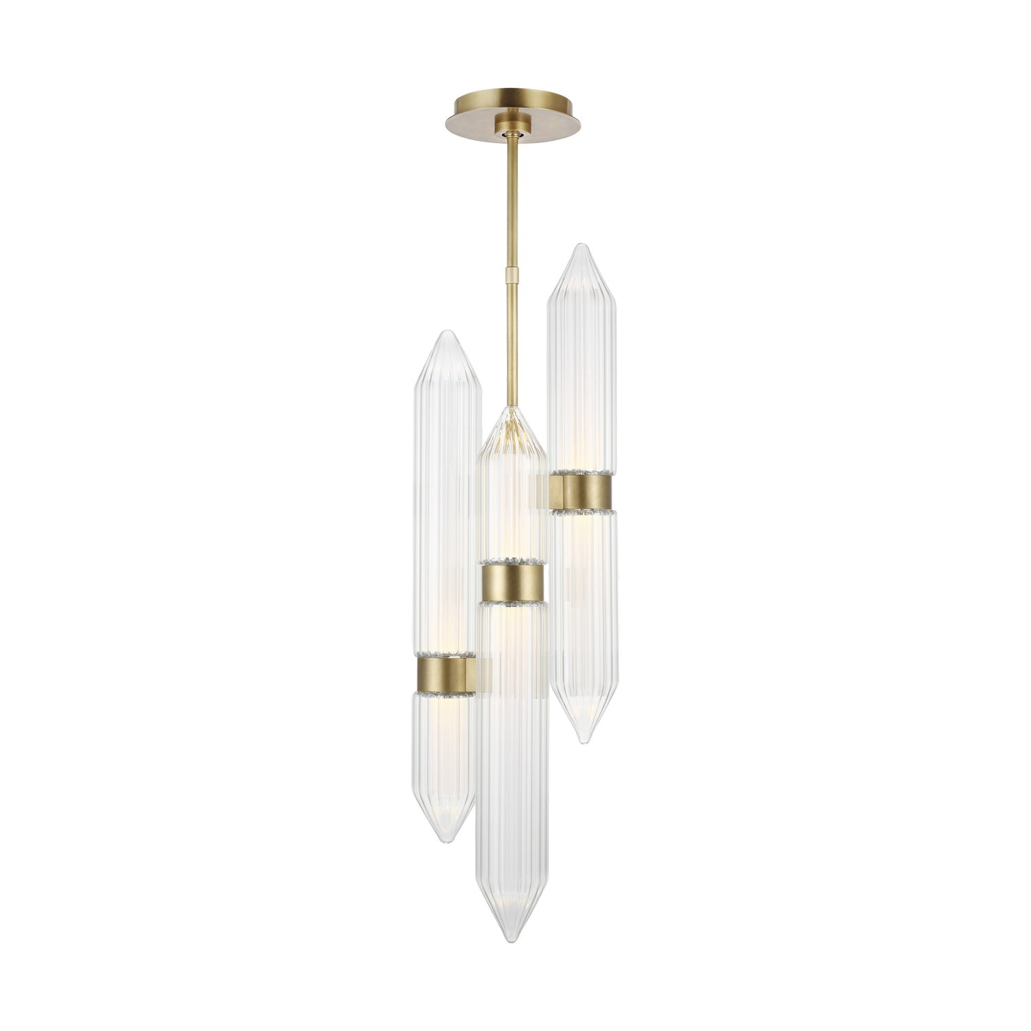 Visual Comfort Modern - 700TDLGSN10BR-LED927 - LED Pendant - Langston - Plated Brass