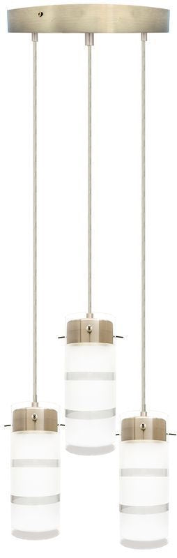 Westgate - LCFB-3LR-MCT5 - LED Pendant - Brushed-Nickel