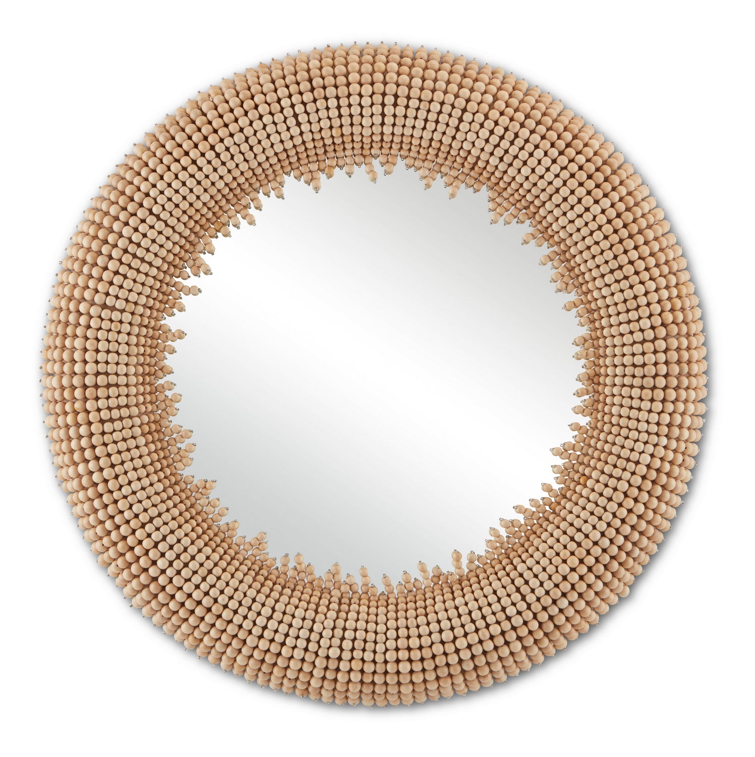 Currey and Company - 1000-0107 - Mirror - Jeanie - Beige/Mirror