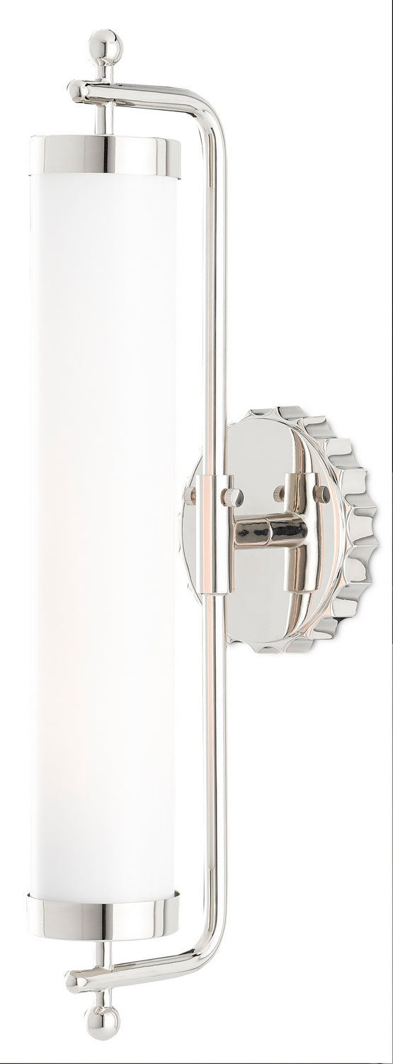 Currey and Company - 5000-0142 - One Light Wall Sconce - Barry Goralnick - Polished Nickel